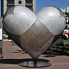 Steel-textured heart concept