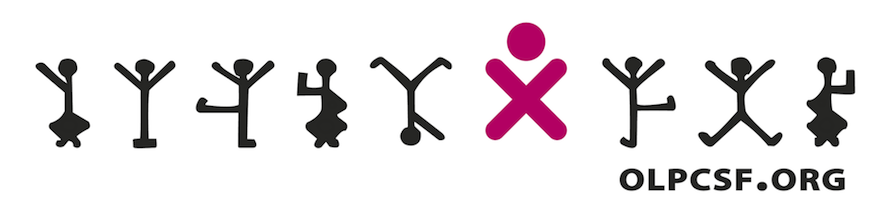 OLPC San Francisco logo with a row of stylized people and one pink figure.